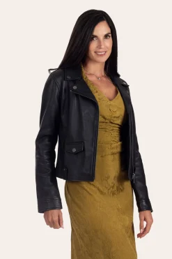 Outlet Frye Biker Jacket Black