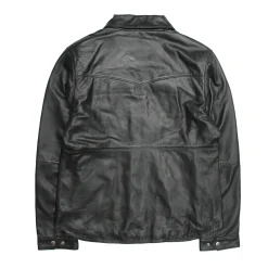 Best Frye Leather Shirt Black