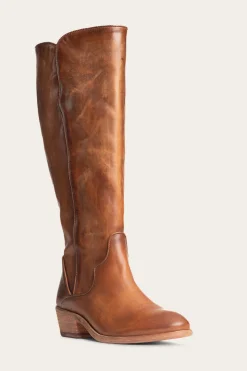 Clearance Frye Carson Piping Tall Wide Calf