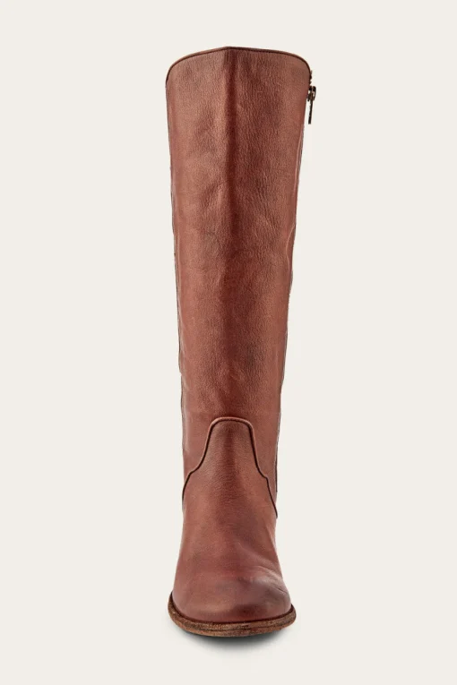 Clearance Frye Carson Piping Tall Wide Calf