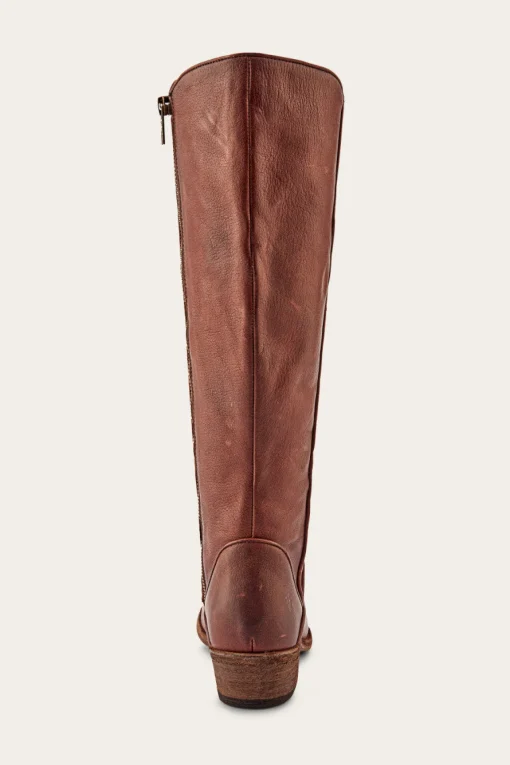Clearance Frye Carson Piping Tall Wide Calf