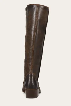 Clearance Frye Carson Piping Tall Wide Calf