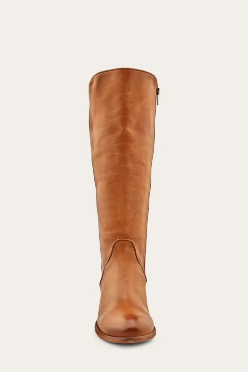 Clearance Frye Carson Piping Tall Wide Calf