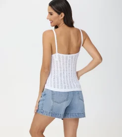 Best Sale Frye Crochet V-Neck Tank