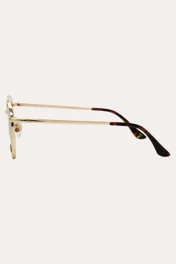 Clearance Frye Frenchie Sunglasses Gold