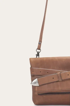 Shop Frye Jean Crossbody Clutch Cognac