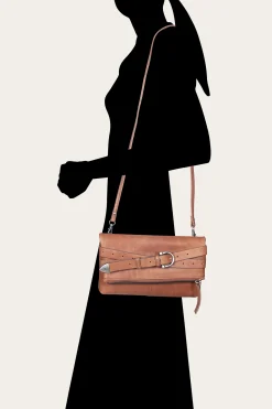 Shop Frye Jean Crossbody Clutch Cognac