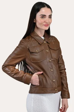 Shop Frye Trucker Jacket Medium Brown