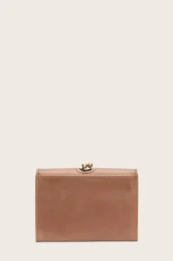 Best Sale Frye Melissa Clip Purse Cognac