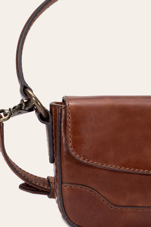 Cheap Frye Melissa Mini Flap COGNAC