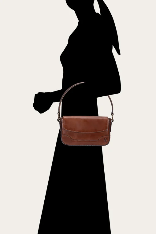 Cheap Frye Melissa Mini Flap COGNAC