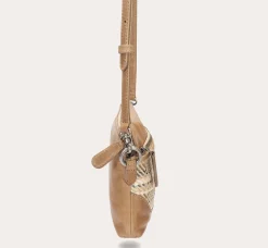 Outlet Frye Melissa Straw Crossbody Wristlet Beige