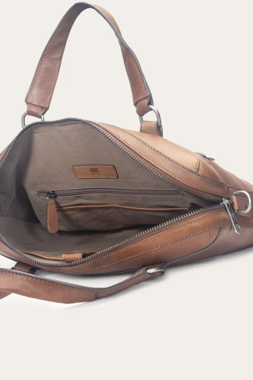 Clearance Frye Nash Briefcase Cognac