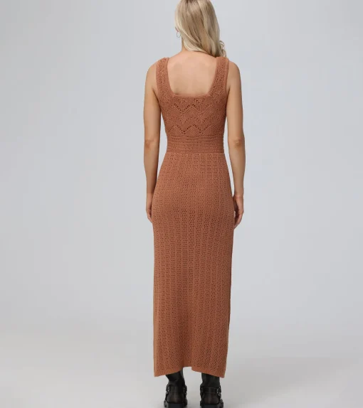 Fashion Frye Open Stitch Maxi Sweater Dress
