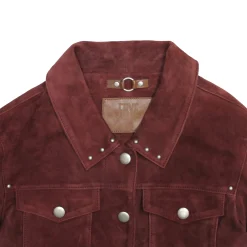 Flash Sale Frye Oxblood Fringed Jacket