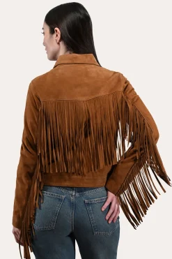 Flash Sale Frye Oxblood Fringed Jacket