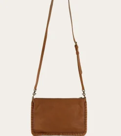 Online Frye Sloan Whipstitch Wristlet Pouch COGNAC