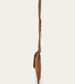 Online Frye Sloan Whipstitch Wristlet Pouch COGNAC