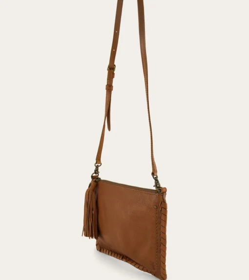Online Frye Sloan Whipstitch Wristlet Pouch COGNAC