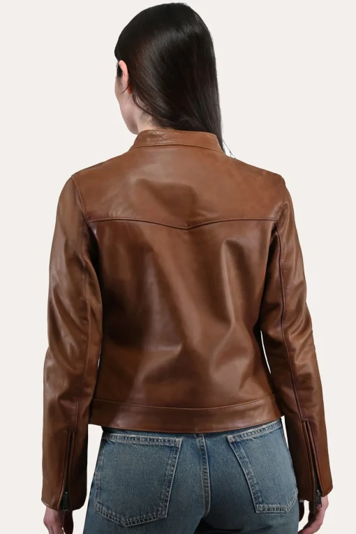 Shop Frye Tobacco Cafe Racer Jacket